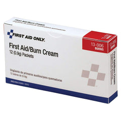 First Aid Only 13006 Burn Cream Packet 0.9g 12 per Box