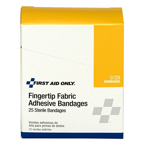 First Aid Only G128 Heavy Woven Fingertip Bandages 25/Box