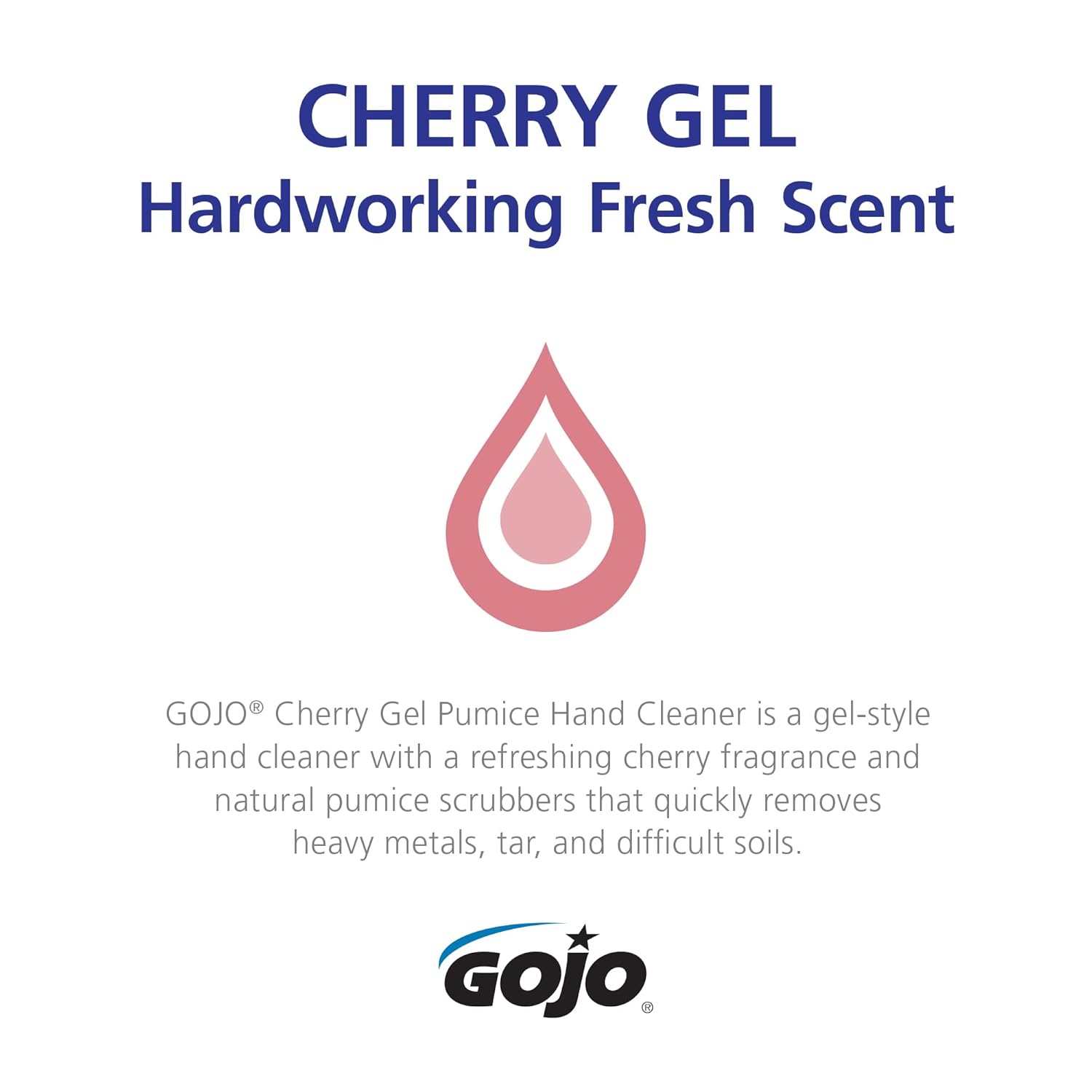 Gojo 7290-04 Cherry Gel Pumice Hand Cleaner 2000 mL Refill PRO TDX, Pack of 4