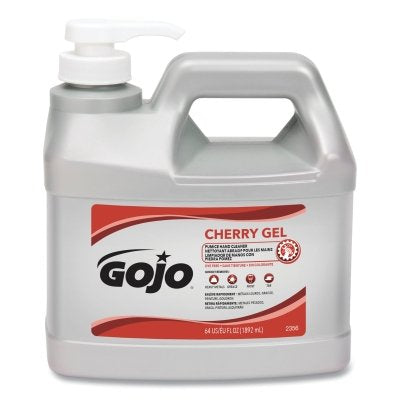 Gojo 2356-04 Cherry Gel Pumice Hand Cleaner 0.5 Gallon Pump Bottle