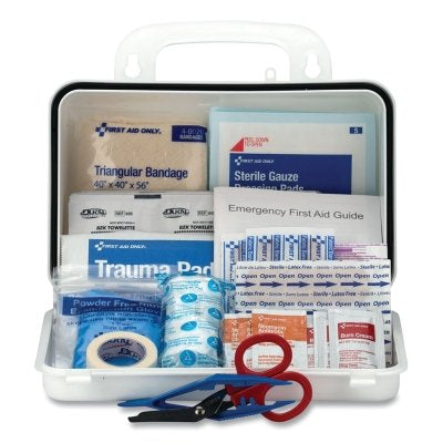 First Aid Only 930010P Contractor's First Aid Kit 10 Person Plastic Case Weatherproof