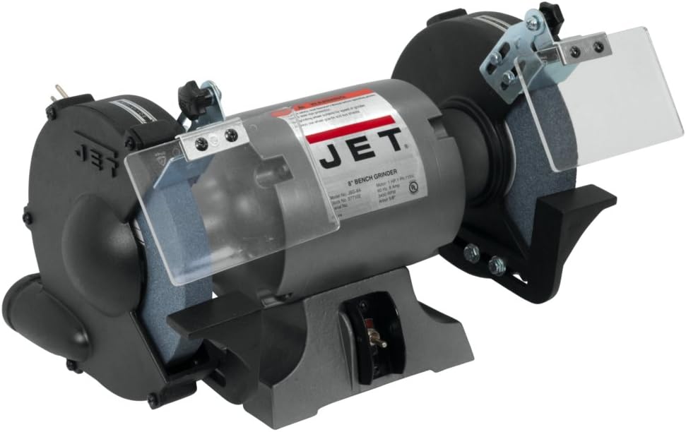 Jet 577102 8-Inch Bench Grinder 3450 RPM 1/2 HP 1Ph 115V JBG-8A