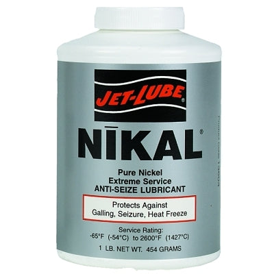 Jet-Lube 13602 Nikal High Temperature Anti-Seize & Gasket Compound 1-2 lb Can Pure Nickel