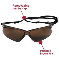 Kimberly Clark Global Safety 28637 V30 Nemesis Polarized Safety Glasses Brown Frame Brown Lens