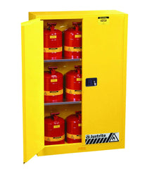 Justrite 894500 Sure-Grip EX Standard Safety Cabinet 45 Gallon Yellow