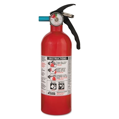 Kidde 440160MTL 2 lb BC Automotive Fire Extinguisher with Metal Valve and Nylon Strap Bracket