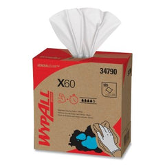 Kimberly Clark Professional 34790 X60 WypAll* Wipers White Pop-Up Box 10 Boxes of 118 Each