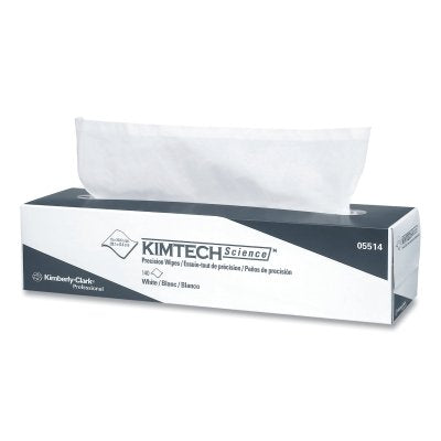 Kimberly-Clark Professional 5517 Kimtech Science Precision Wipe, White, 16.4 in W x 14.43 in L, 92/Box, Pop-Up Box, 1-Ply