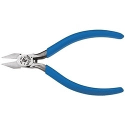 Klein Tools D244-5C Diagonal Cutting Pliers Electronics Pointed Nose Narrow Jaw 5-Inch