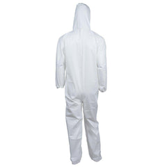 KleenGuard 44323 L Size Film Laminate Coverall in White, Protective Apparel