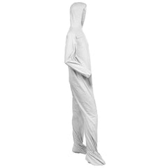 KleenGuard 44334 A40 Elastic-Cuff, Ankle, Hood and Boot Coveralls X-Large White 25 Carton