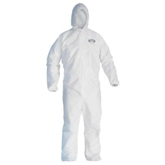 KleenGuard 44326 A40 XXXL White Microporous Coverall with Hood