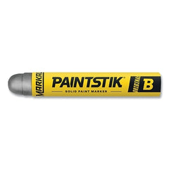 Markal 80233 Paintstik Original B Solid Paint Marker Silver 0.66 in dia 4.75 in L