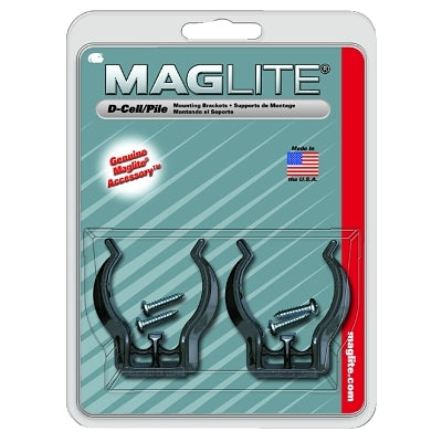 MAG-LITE ASXD026 Mounting Bracket For D-Cell Flashlights 2 Pack