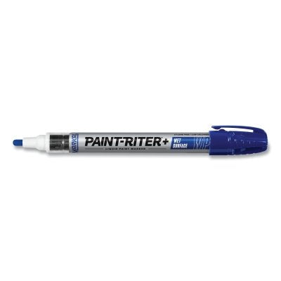 Markal 96934 Paint-Riter+ Wet Surface Marker 1/8 in Tip Medium Blue