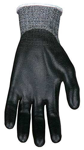 MCR Safety 92723PUXL Cut Pro 13 Gauge HyperMax Work Glove, Polyurethane Coated Palm & Fingertips, X-Large