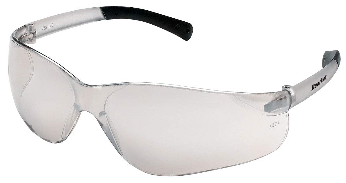 Mcr Safety BK119 BearKat Indoor/Outdoor Clear Mirror Lens Safety Glasses with Side Shields