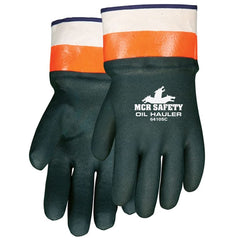 MCR Safety 6410SC Oil Hauler Premium Grade PVC Gloves Large