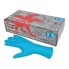 MCR Safety 6012L NitriMed Disposable Gloves Powder Free Textured 6 mil Large Blue