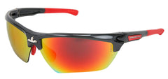 MCR Safety DM131R Dominator DM3 Safety Glasses with Fire Mirror and Gun Metal Frame