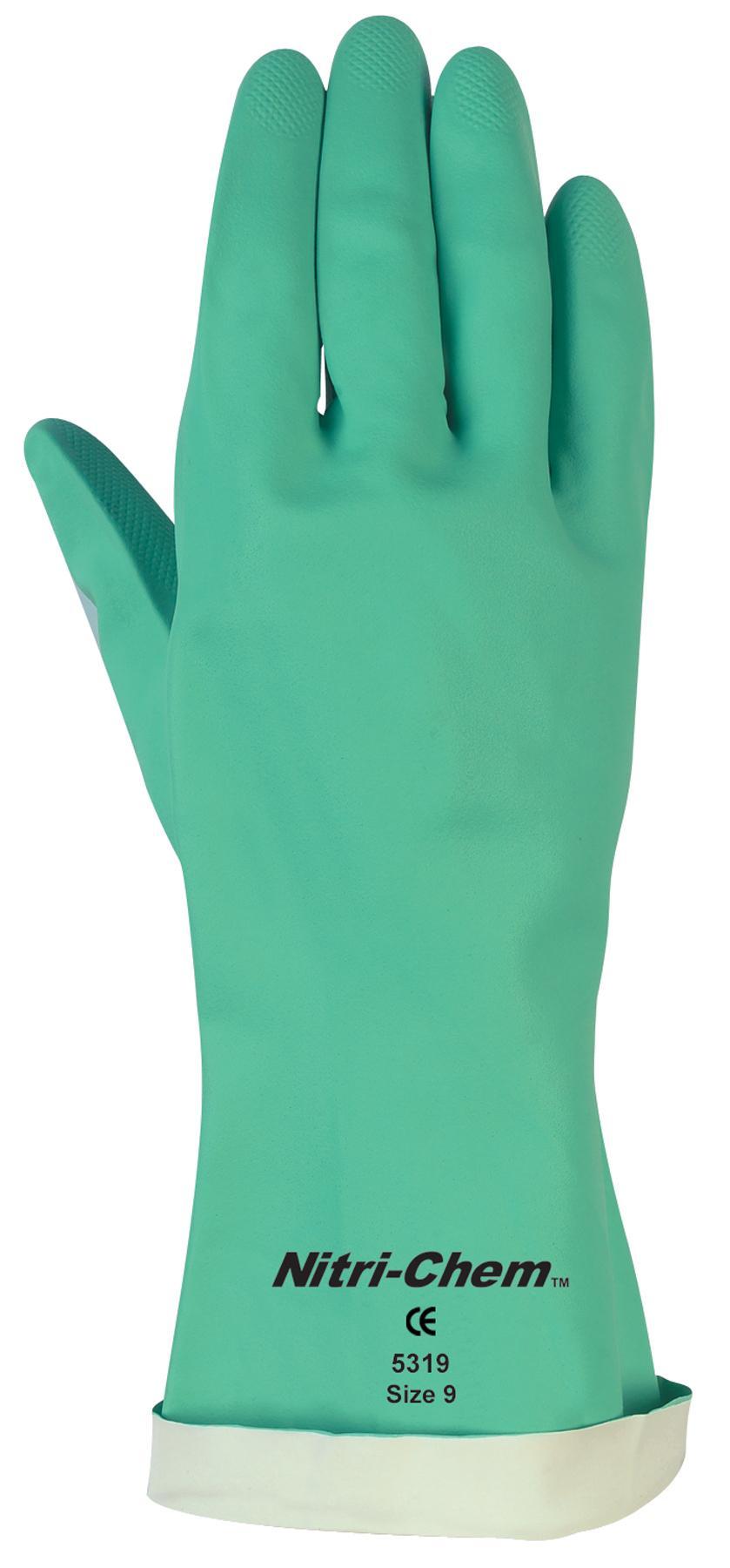 MCR Safety 5320 Nitri-Chem Nitrile Gloves XL 15 Mil Chemical Resistant