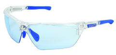 MCR Safety DM1323PF Dominator DM3 Safety Glasses MAX6 Anti-Fog Light Blue Lens Clear Frame