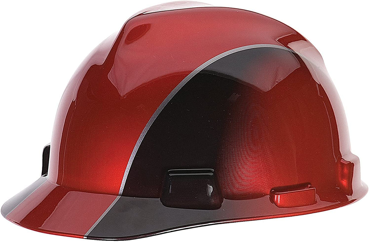 MSA 10101535 Freedom Series V-Gard Cap Style Safety Hard Hat with Fas-Trac III Ratchet Suspension