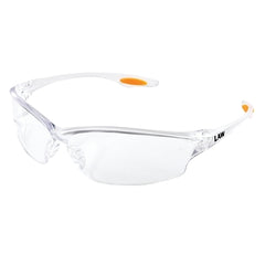 MCR LW210 Crews Law 2 Safety Glasses Clear Frame Clear Lens 1 Pair