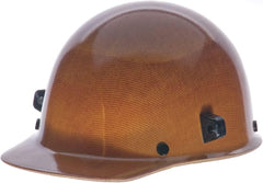 MSA 482002 Skullgard Cap Style Safety Hard Hat Fas-Trac III Ratchet Suspension Welders Lugs Attached Standard Size Tan