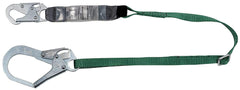 MSA 10191757 V-Series Standard Shock Absorbing Lanyard 6 ft Single-Leg 36CL Large Snaphooks Adjustable Length Polyester Web Durable Energy Absorbing Lanyard