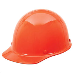 MSA 454626 Skullgard Cap Style Safety Hard Hat with Staz-on Pinlock Suspension | Non-slotted Cap, Made of Phenolic Resin, Radiant Heat Loads up to 350F - Standard Size in Orange