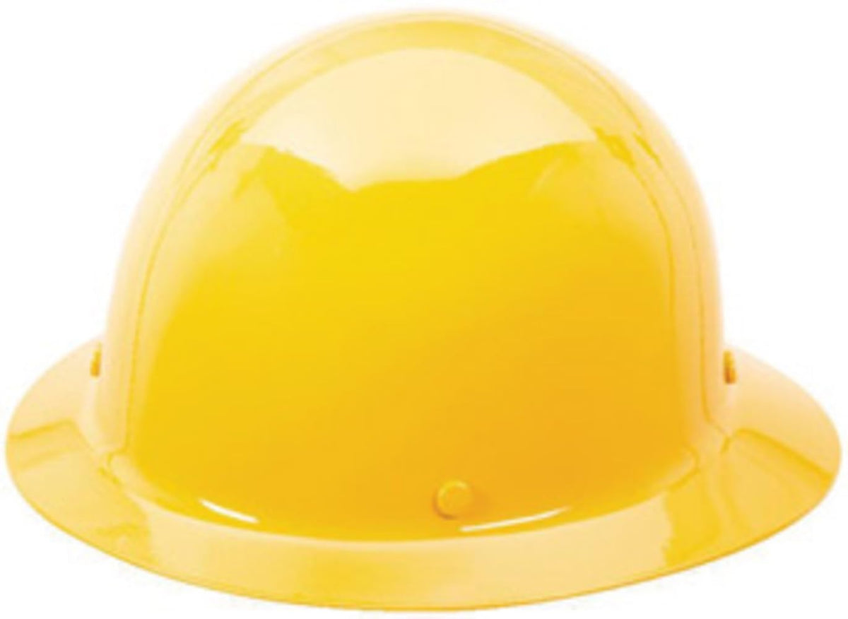 MSA 454666 Skullgard Full-Brim Hard Hat Staz-on Pinlock Suspension Yellow