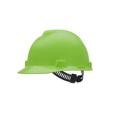 MSA 815558 V-Gard Slotted Hard Hat Cap with Staz-On Suspension Bright Lime Green