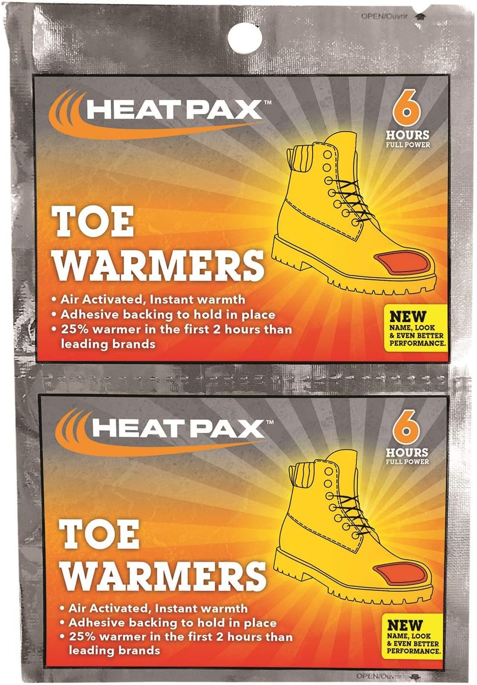 OccuNomix 1106-10TW Heat Pax Toe Warmers Pack of 5