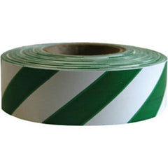 Presco SWG Patterned Roll Flagging Tape Green and White 1 3/16 x 300 FT Case of 12