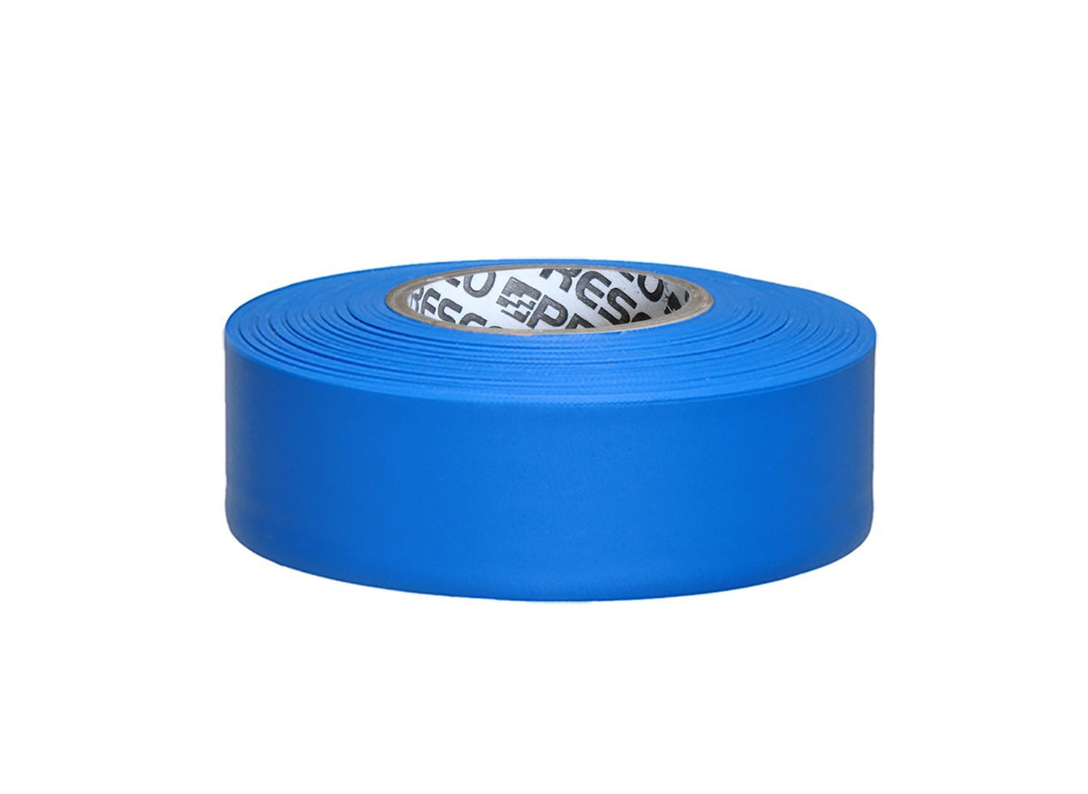 Presco TFB Blue PVC Taffeta Flagging Tape 1-3/16 inches x 300 ft