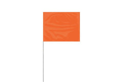 Presco 4521O 4x5 Orange Marking Flag 21 wire staff 100-Count