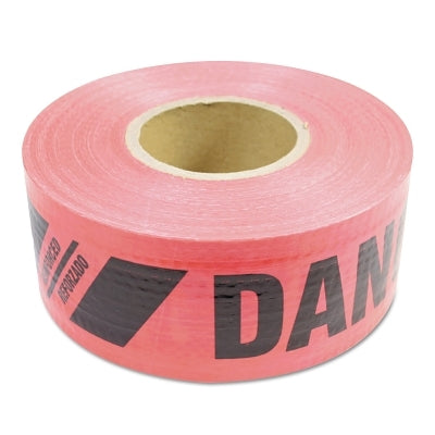 Presco SBR35XR174 Reinforced Danger Peligro Tape 3 in x 500 ft