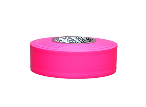 Presco TFPG Tape Flagging PVC 1-3/16 in X 150 FT 2 MIL Pink Glo Presco Products