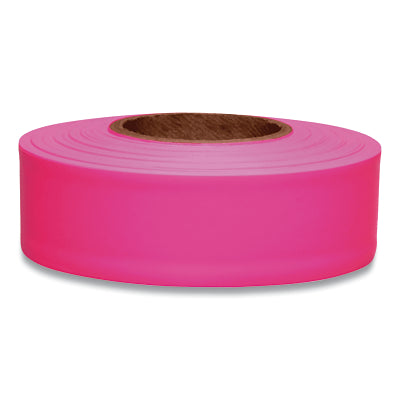 Presco TFPG Tape Flagging PVC 1-3/16 in X 150 FT 2 MIL Pink Glo Presco Products