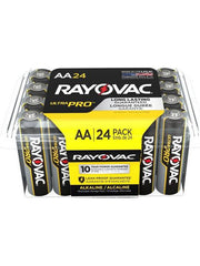 Rayovac ALAA-24PPJ AA Size 1.5 Volt 24 Pack Contractor Pack UltraPro Alkaline Batteries