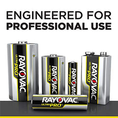 Rayovac AL9V-6J 9 Volt Size 6/Pack Shrink Pack UltraPro Alkaline Batteries