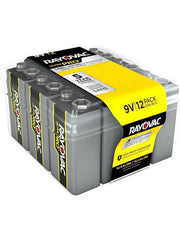 Rayovac AL9V-12PPJ 9V Alkaline UltraPro Reclosable Batteries 12-Pack