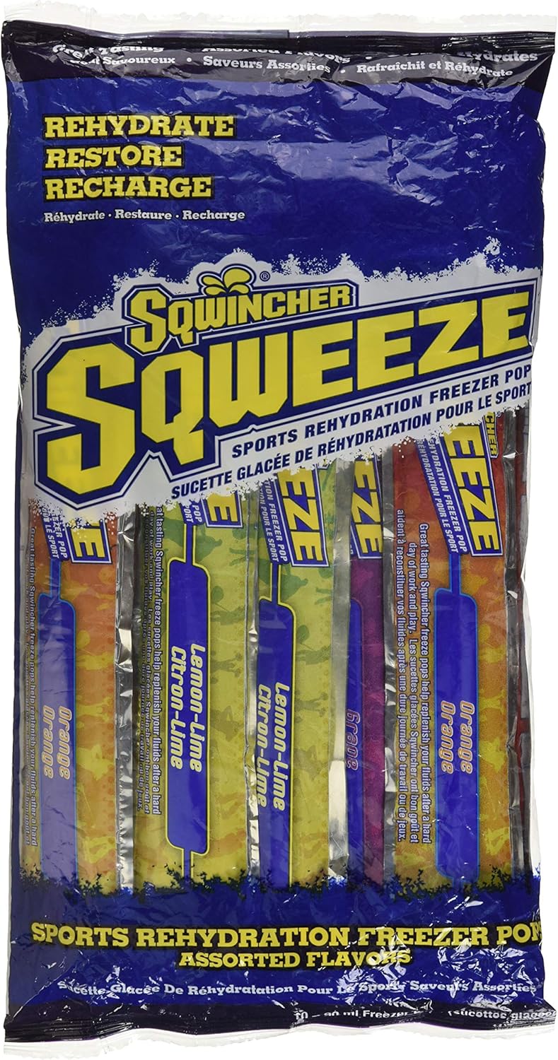 Sqwincher 159200201 Sqweeze Freezer Pop 3 oz Assorted Flavors