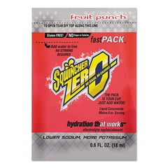 Sqwincher 159015501 ZERO Sugar-Free Fast Pack Yields 6 oz Fruit Punch