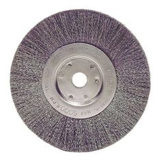 Weiler 1705 Narrow Face Crimped Wire Wheel 0.0118 Fill 6 Inch Diameter 6000 RPM