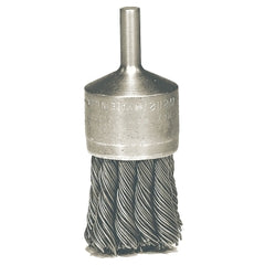 Weiler 10030 3/4 Knot Wire End Brush .020 Stainless Steel Fill