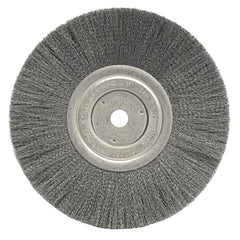 Weiler 1165 Narrow Face Crimped Wire Wheel 8 Inches Steel Wire 6000 RPM