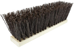 Weiler 42033 Street Broom 16-Inch Hardwood Block 5.25-Inch Trim Length Brown Polypropylene Fill