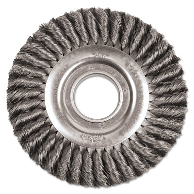 Weiler 9430 Wide Face Standard Twist Knot Wire Wheel 6000 RPM 8 in Dia